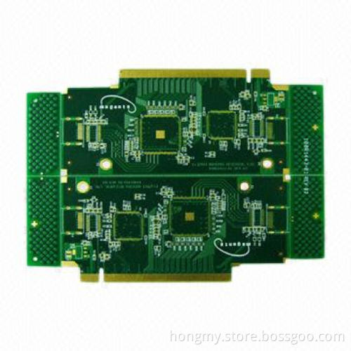 High-density Multilayer PCB, Made of FR-4 with Immersion Gold Finish and Gold Finger